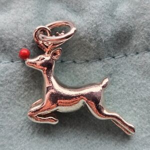 Tiffany & Co. Rudoph Reindeer Red Enamel Charm